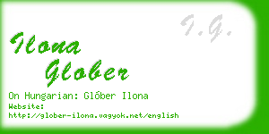ilona glober business card